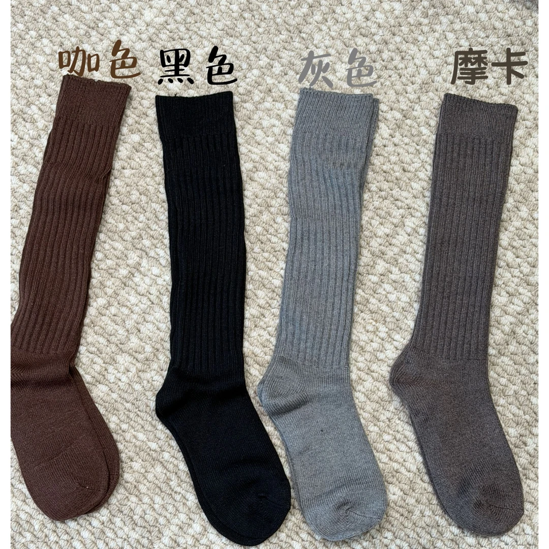 GLMPH-BNFS【小腿袜】百搭中筒条纹袜秋冬袜子-1108