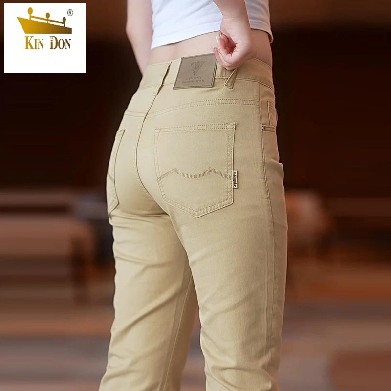 2025新款高端男士牛仔裤修身直筒棉弹百搭透气莱赛尔牛仔长裤子男