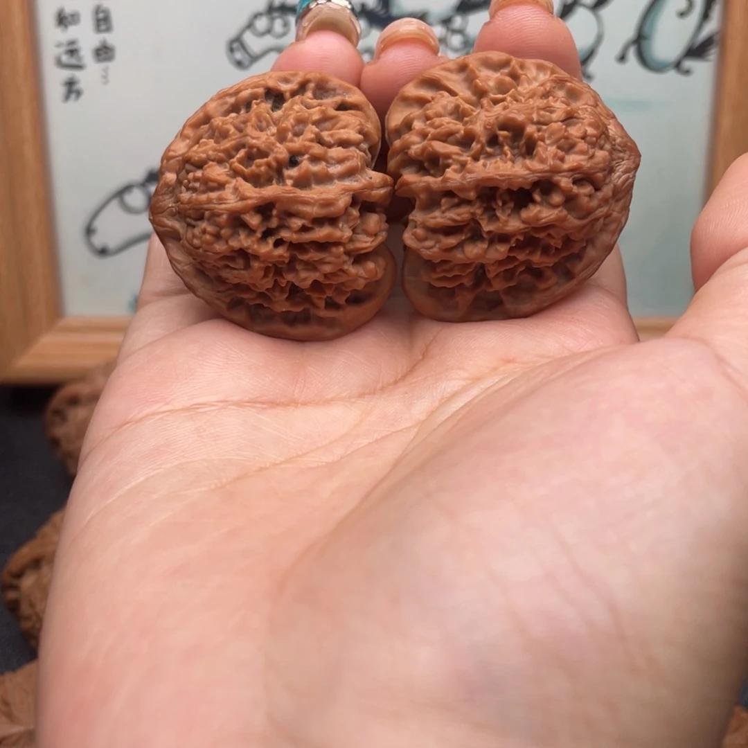 把件文玩核桃38满天星 微瑕