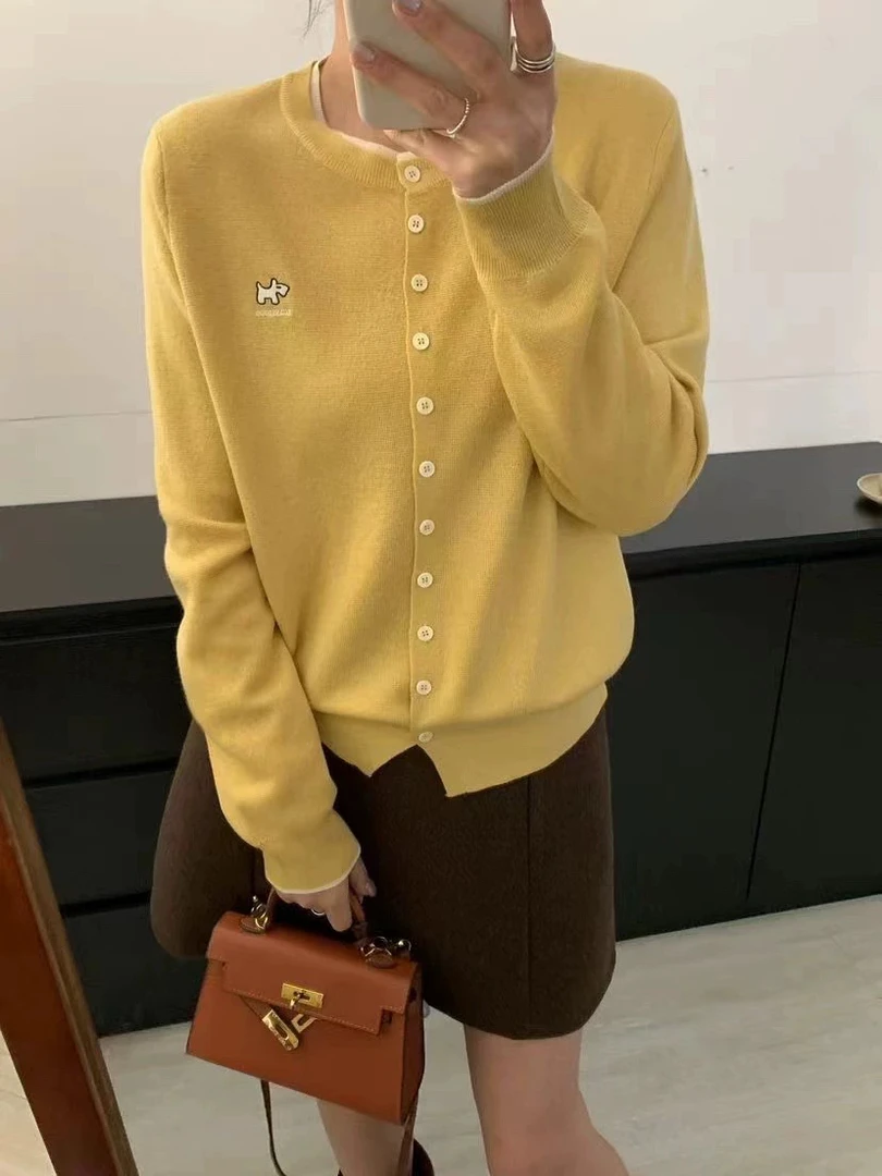 兰兰家气质显白圆领毛衣网红毛针织衫女针织衫长袖薄款