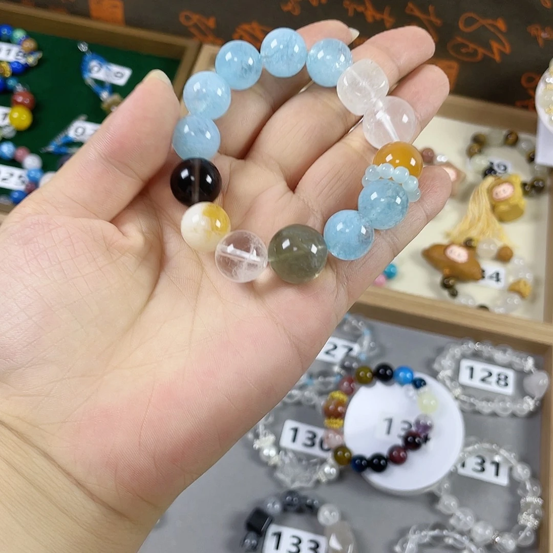 水晶手链银S925镶嵌