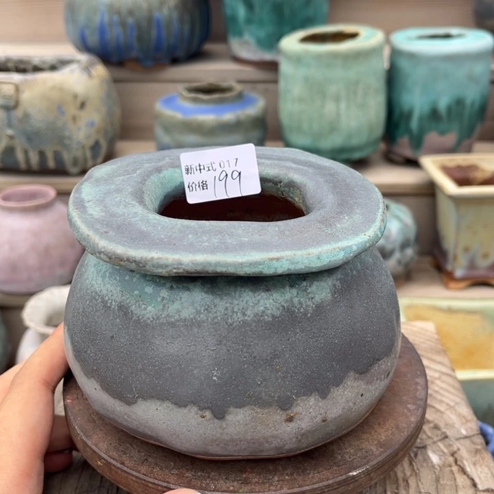 粗砂花盆1987盆新中式017