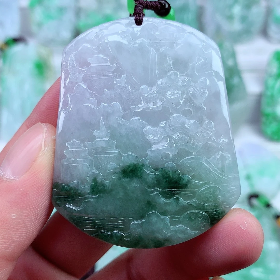 翡翠未镶嵌颈饰翡翠吊坠