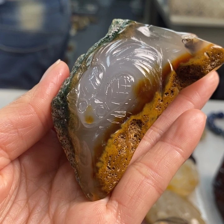 玛瑙/玉髓吊坠(不含链)未镶嵌