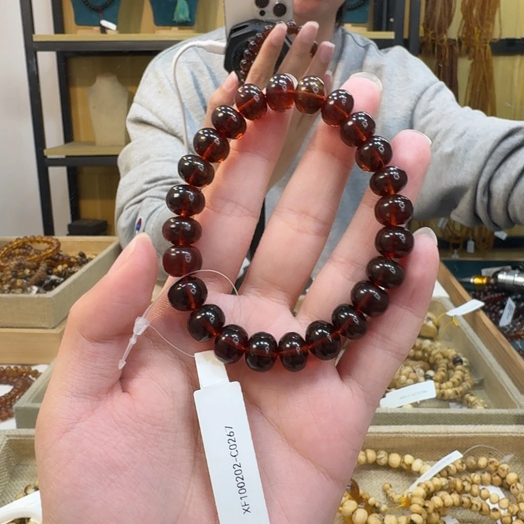 ****运琥珀未镶嵌裸石抚顺琥珀血珀10mm