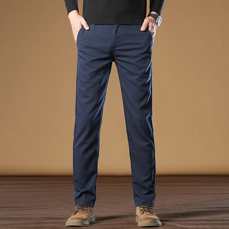 皮尔卡丹-2025春款高端轻奢百搭商务裤弹力直筒潮流休闲裤-292