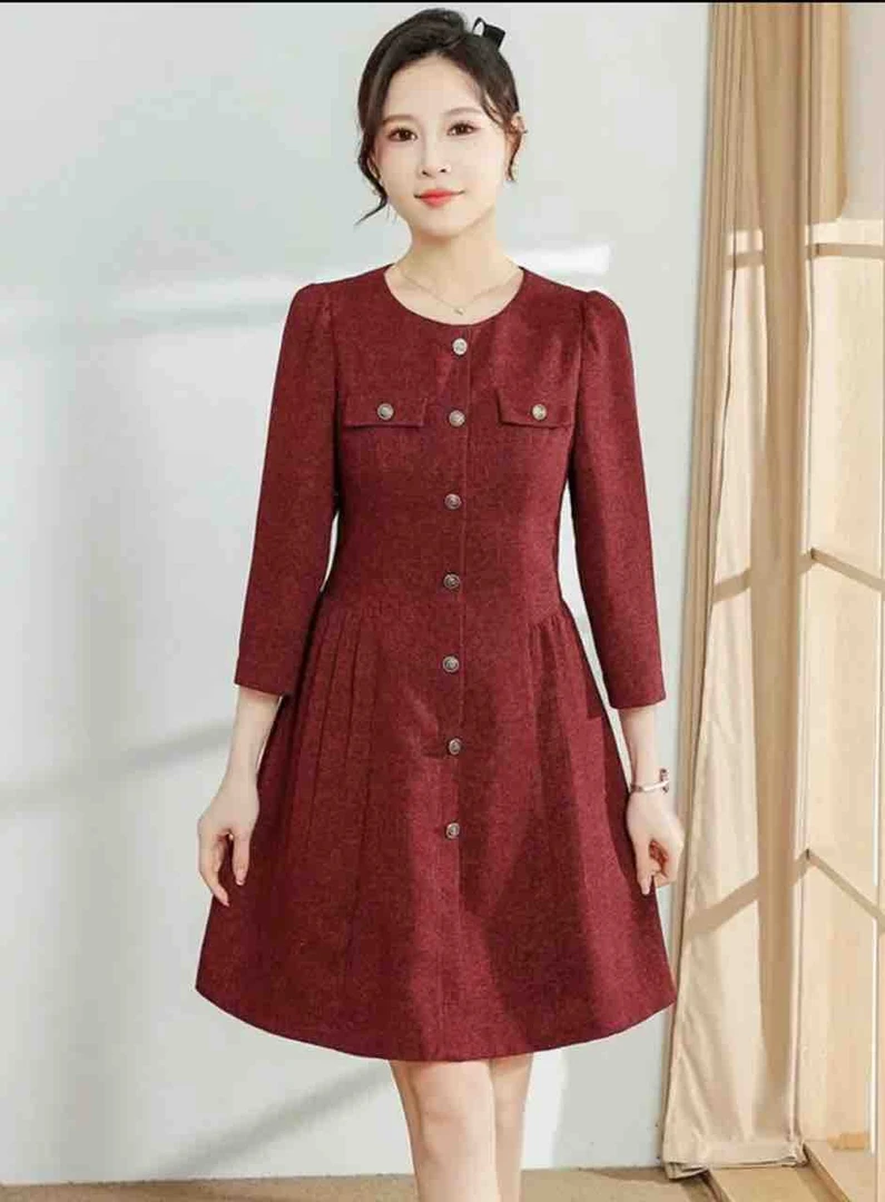 A1370小香风法式长袖减龄连衣裙显瘦女装婚礼气质时尚收腰秋季