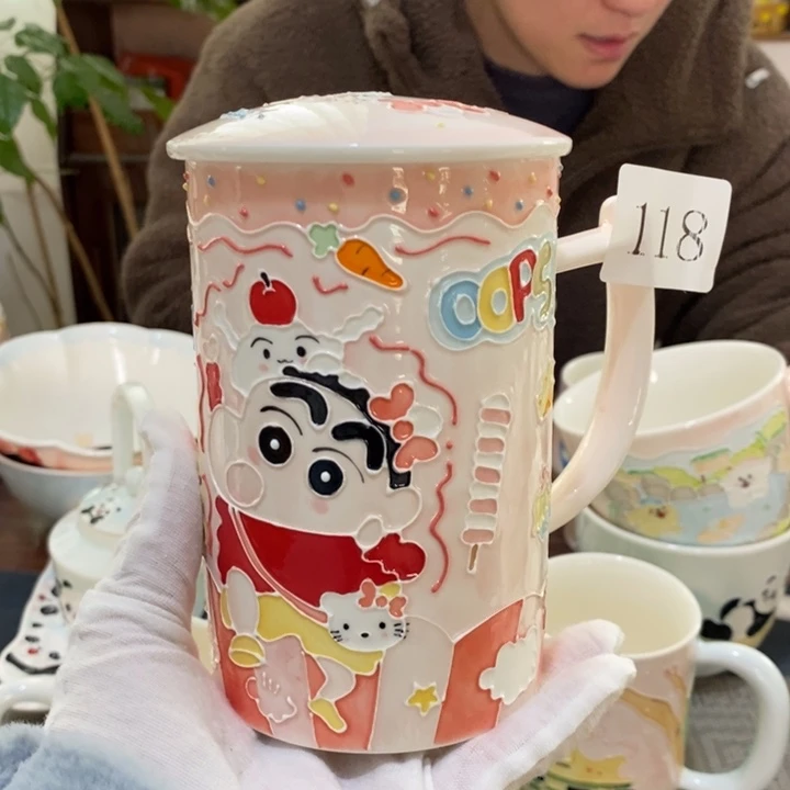 杯?*囡景德镇釉下彩手绘