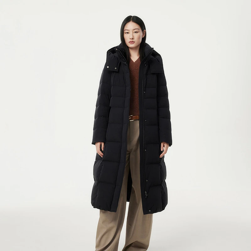 【白桦】坦博尔长款过膝修身羽绒服TBF530872Z