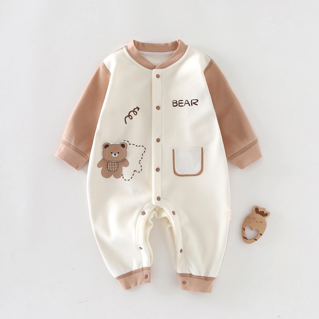 婴儿新款连体衣秋冬男女宝宝衣服四季外出服哈衣爬服秋装婴儿衣服