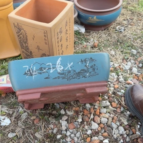 红陶紫砂花盆盆景盆栽