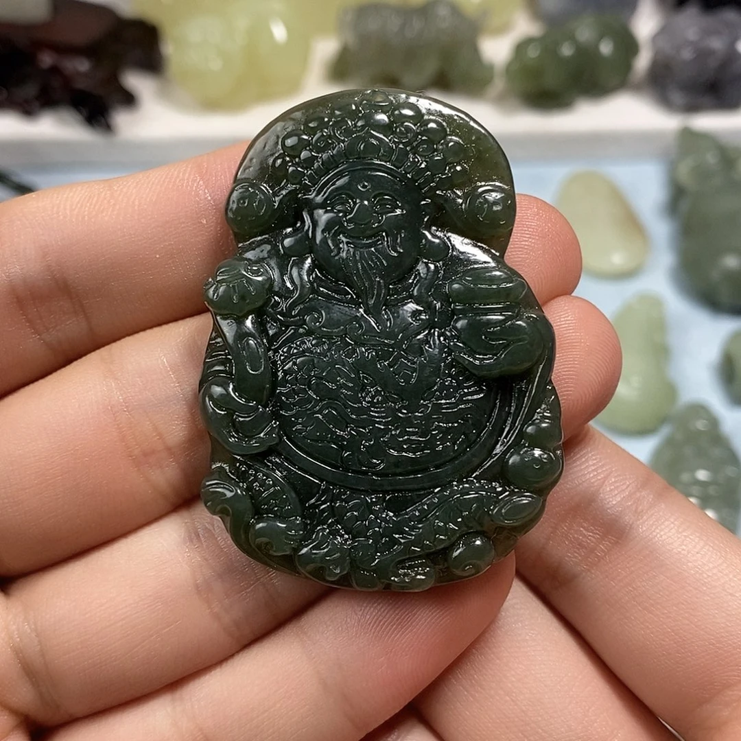 和田玉未镶嵌挂件