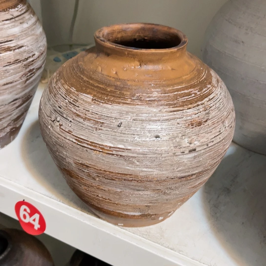 红陶无孔口径8高度20