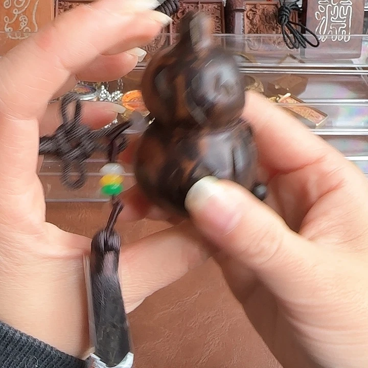 无事牌核桃思玄道馆文玩木制葫芦贵黄车挂包挂饰品