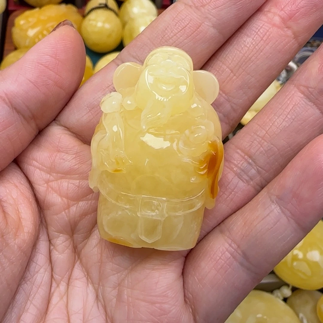 蜜蜡颈饰未镶嵌天然蜜蜡