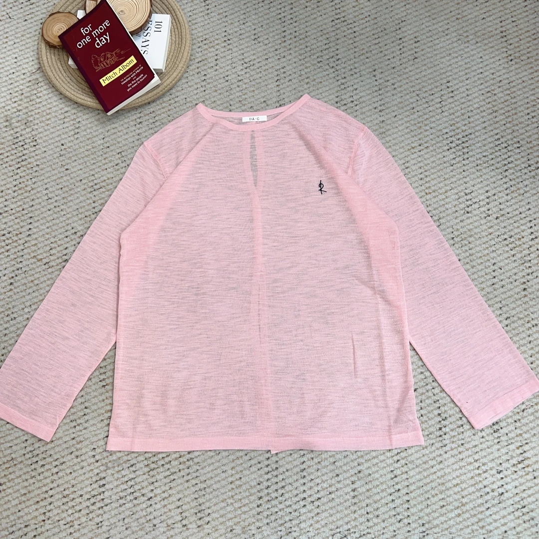 2025夏季新款时尚休闲条纹防晒针织长袖0032