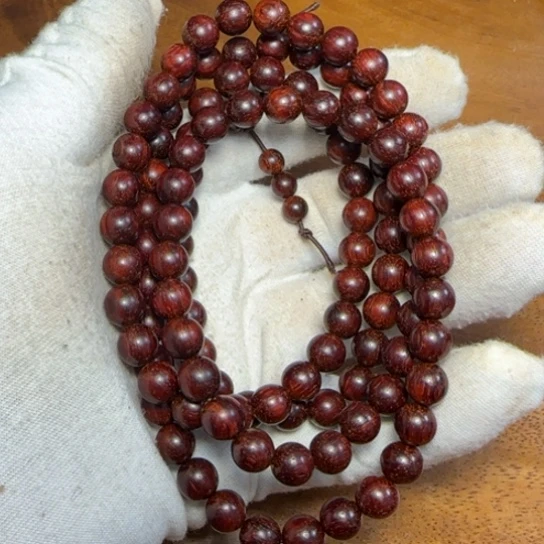 檀香紫檀（小叶紫檀）全陈化老料0.8 X108串