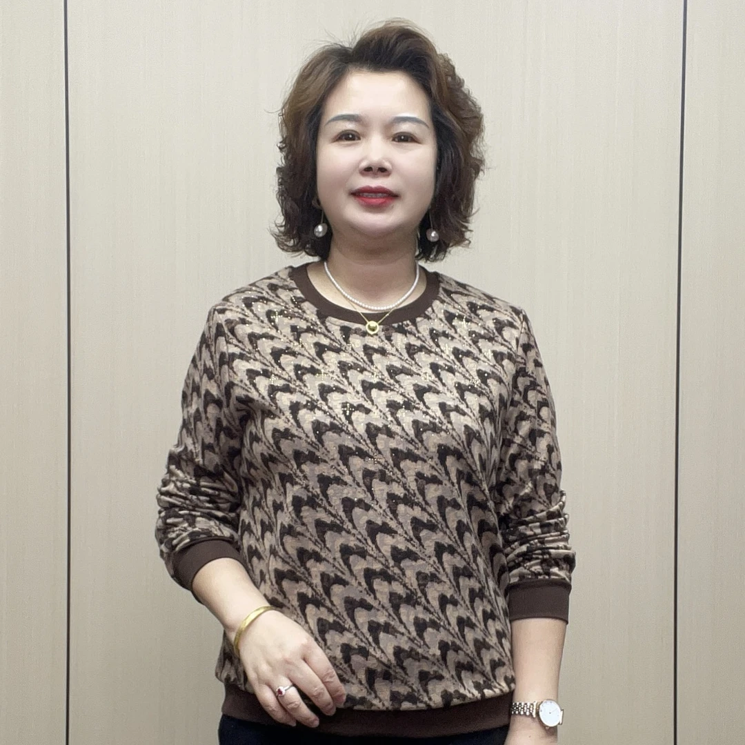 2025秋季时尚中老年长袖气质女装休闲宽松显瘦百搭洋气妈妈装