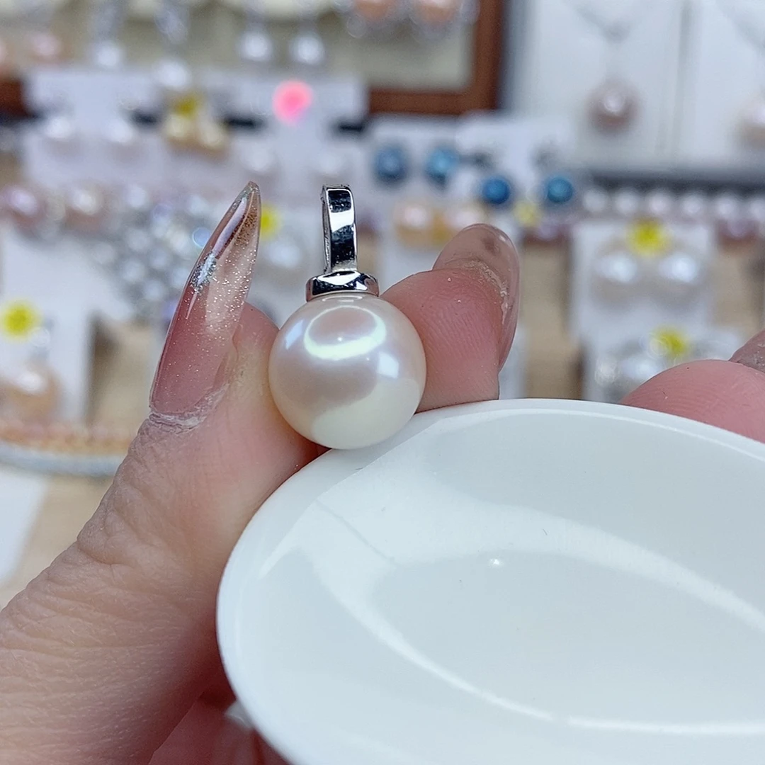 淡水珍珠颈饰银S925镶嵌