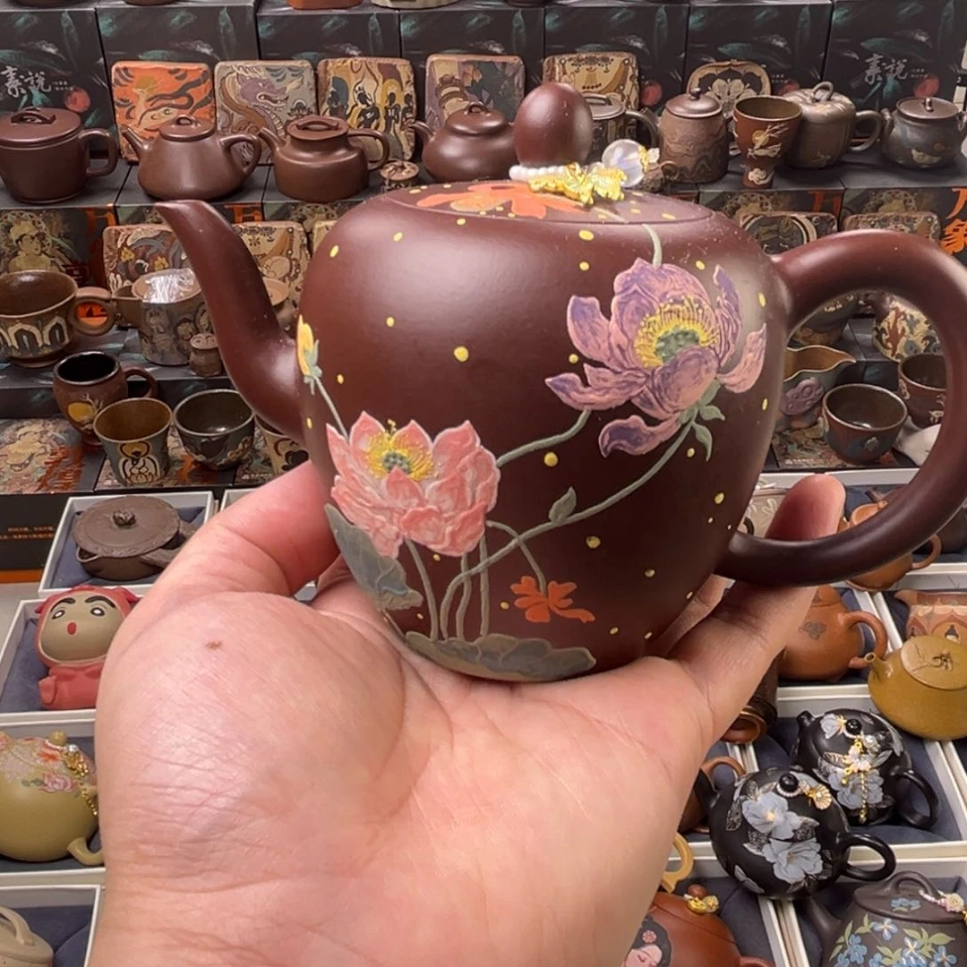 茶壶紫砂300cc原矿精工半手