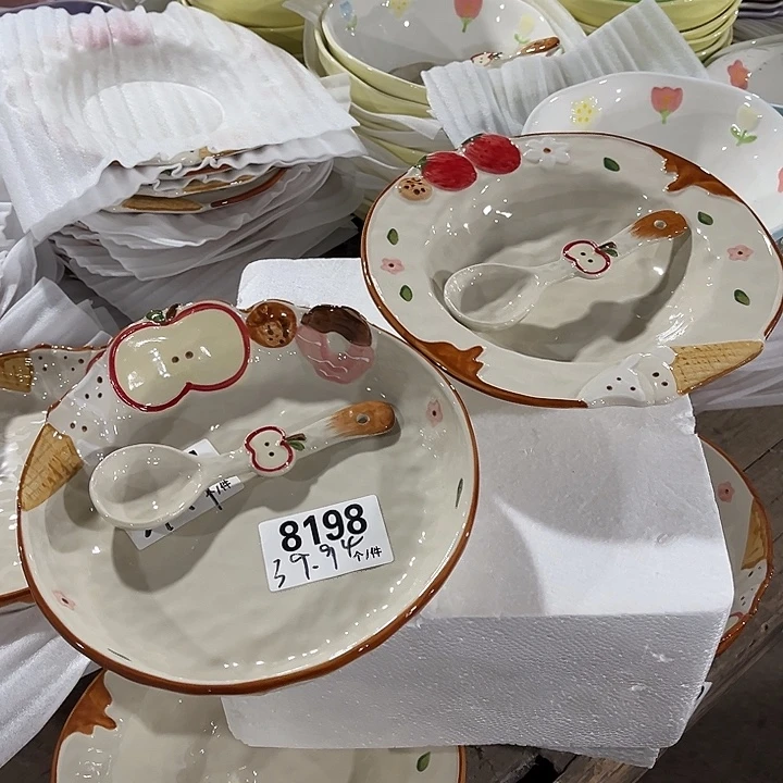 瓷片微瑕外贸餐具8198