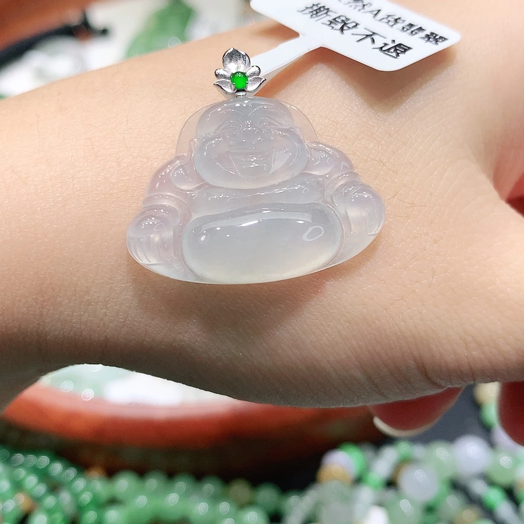 翡翠未镶嵌颈饰缅甸天然A货翡翠