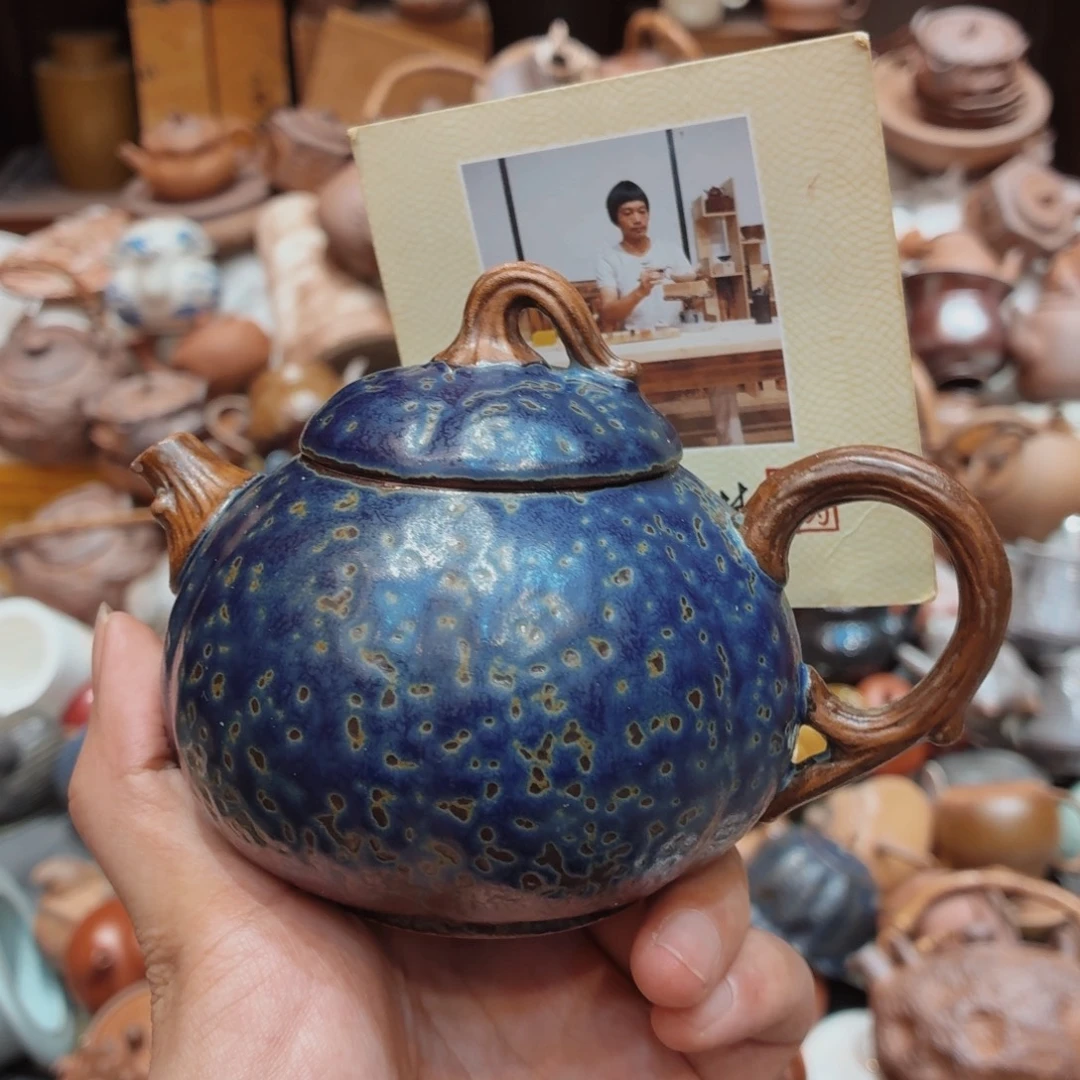 柴烧老岩泥高温茶器皿