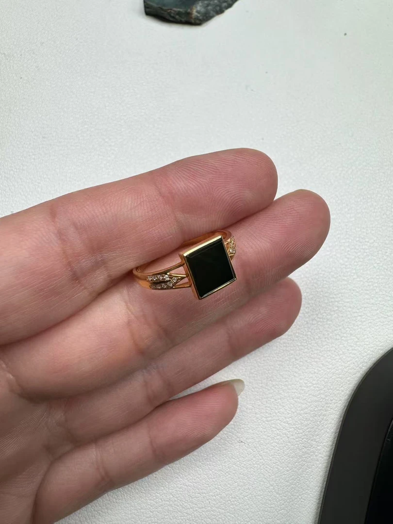 天然翡翠A货戒指