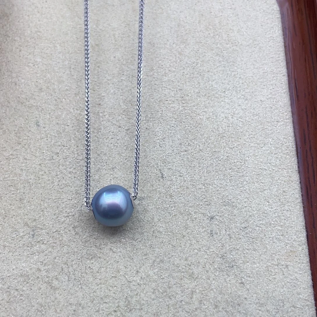 海水珍珠18K金镶嵌吊坠(赠链)