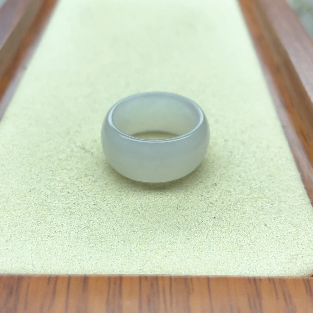 未镶嵌戒指和田玉51冰白墩墩16号