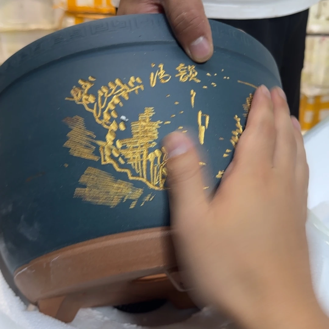 紫砂花盆口径25高度15