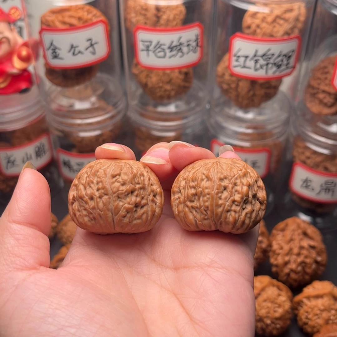 文玩核桃把件35全品平底锅