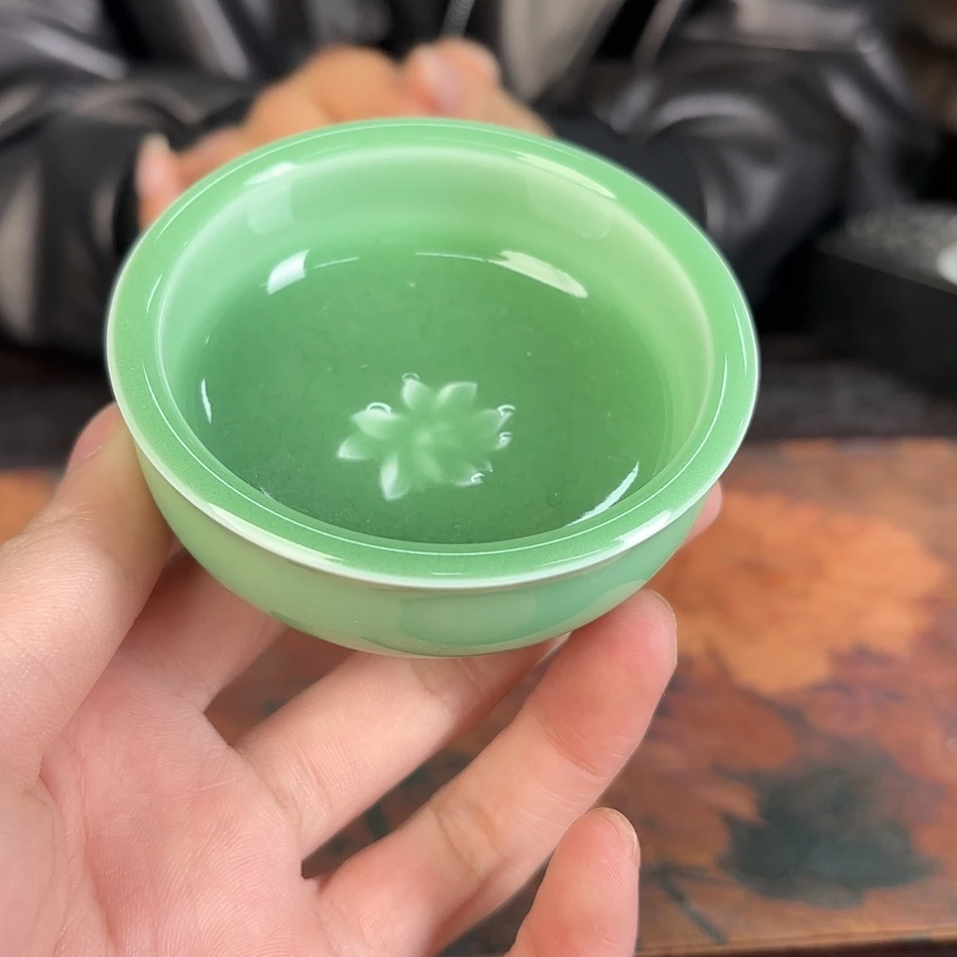 龙泉云间青瓷小米茶器