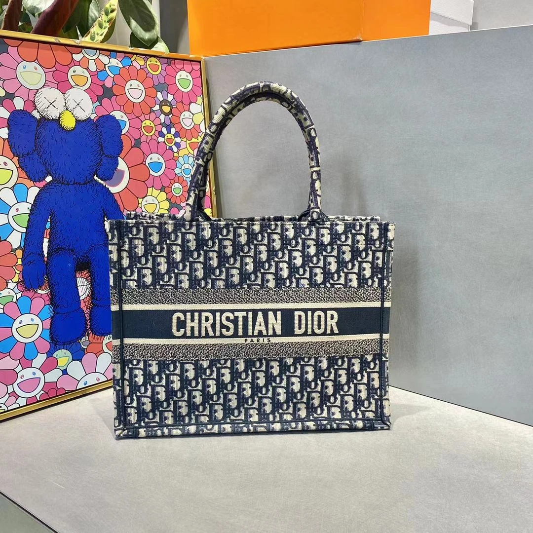 95新 DIOR/迪奥 迪奥   经典中号老花托特包 手提单肩包