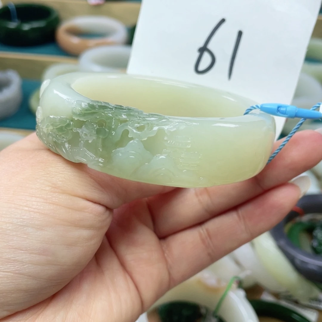 未镶嵌手镯和田玉圈口58