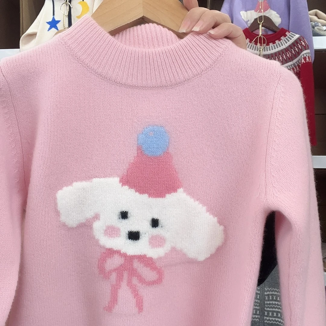 儿童粉色小狗170新款