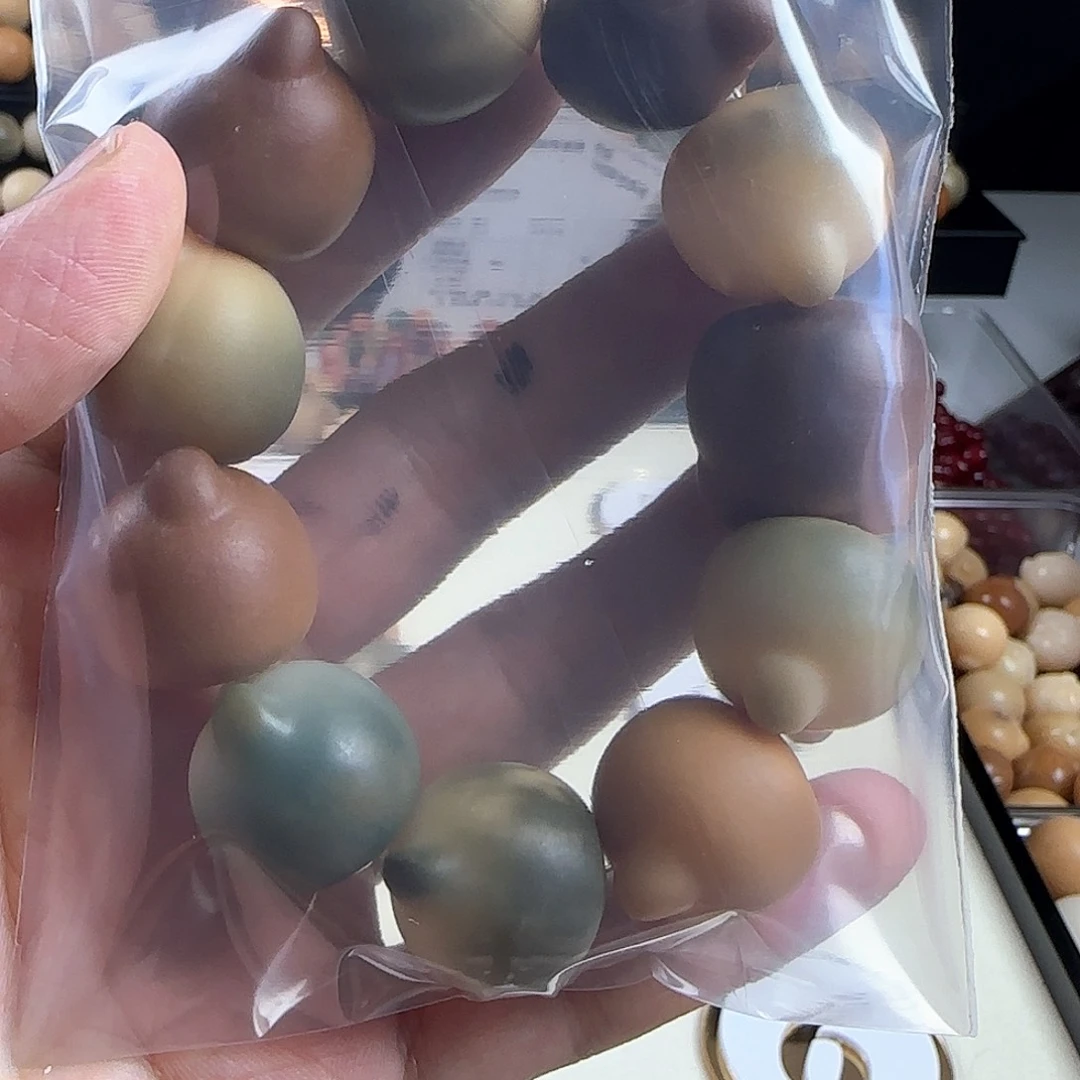 菩提根/象牙果手串孔*瑕疵卡23猫头手串一条