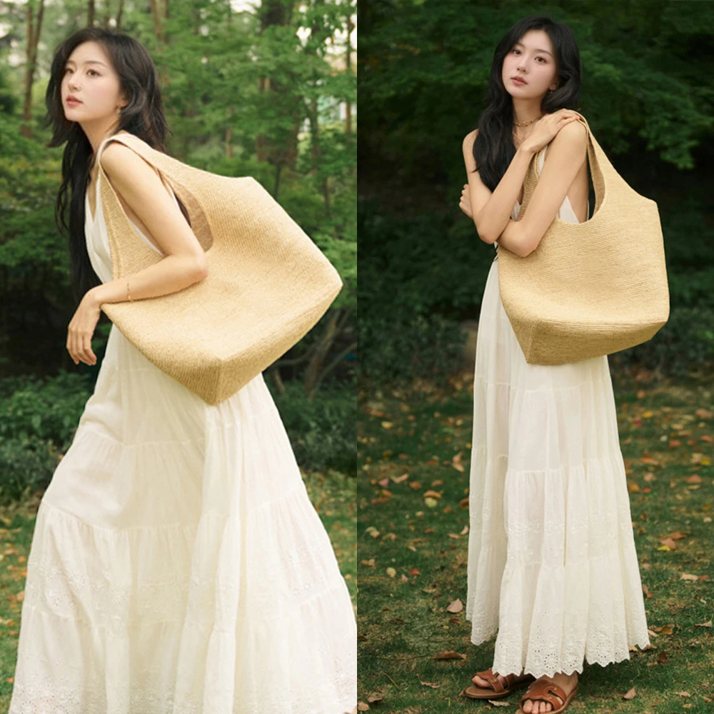 Miss Judy孙千同款吊带无袖连衣裙法式海边度假风优雅设计感长裙