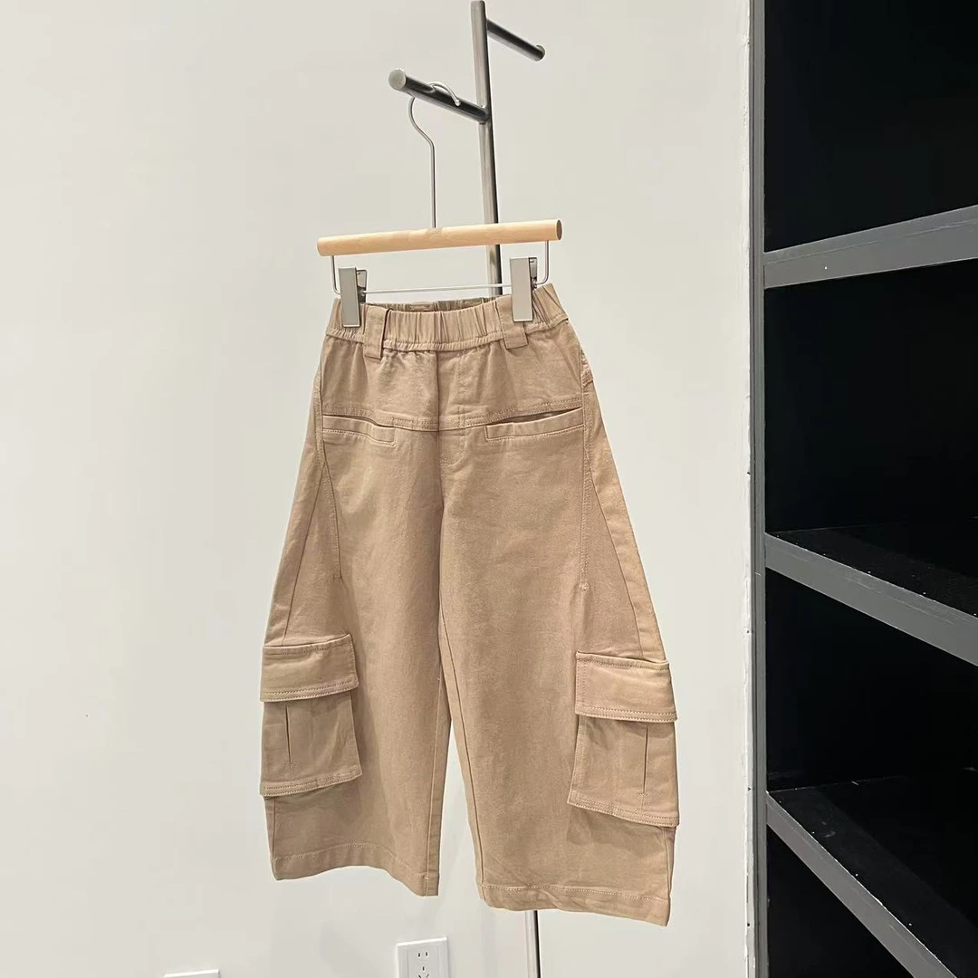 秋冬女童裤子卡其色 2027宸系