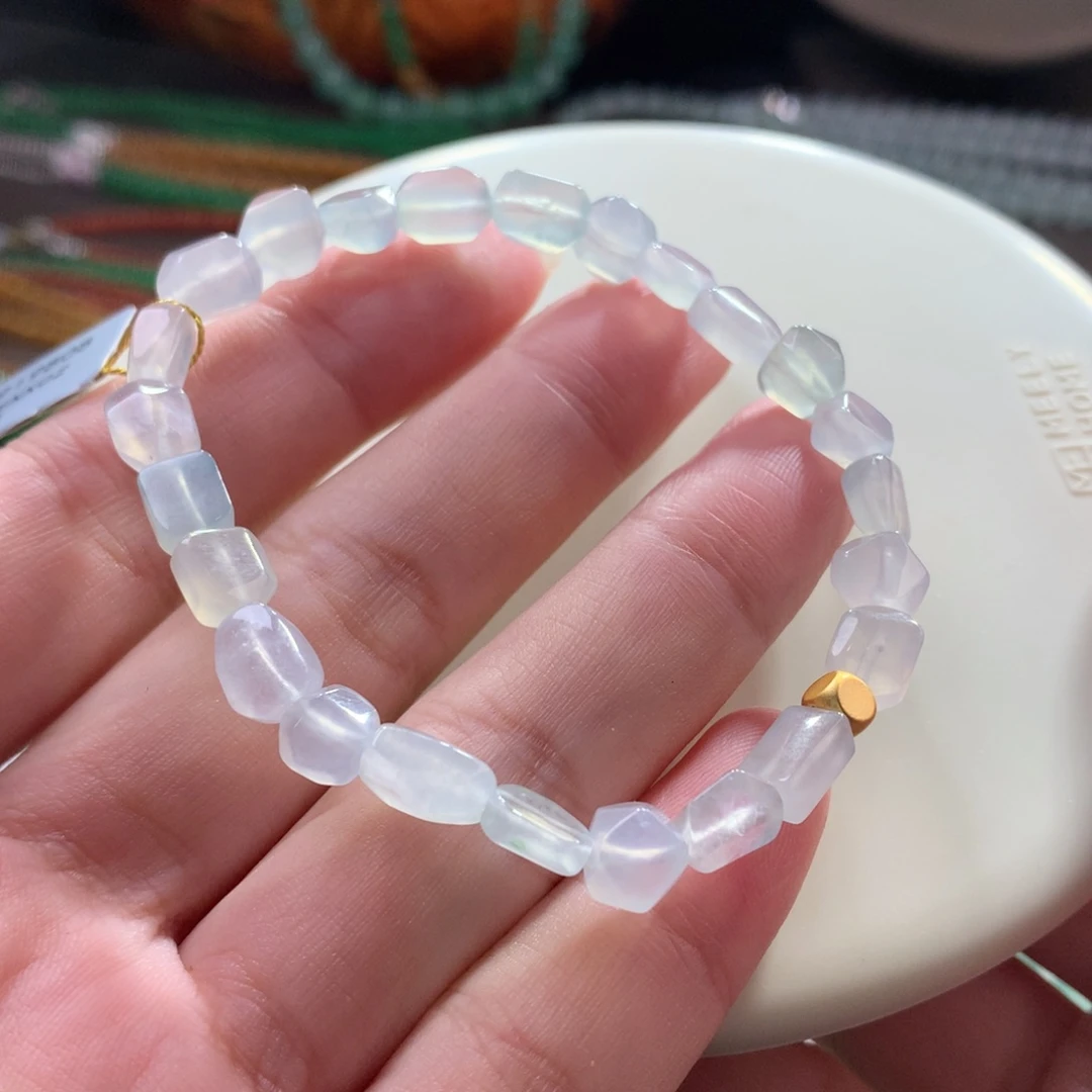 未镶嵌手链翡翠闭眼拍*宠粉大漏高冰冰茅台白随行*捡漏