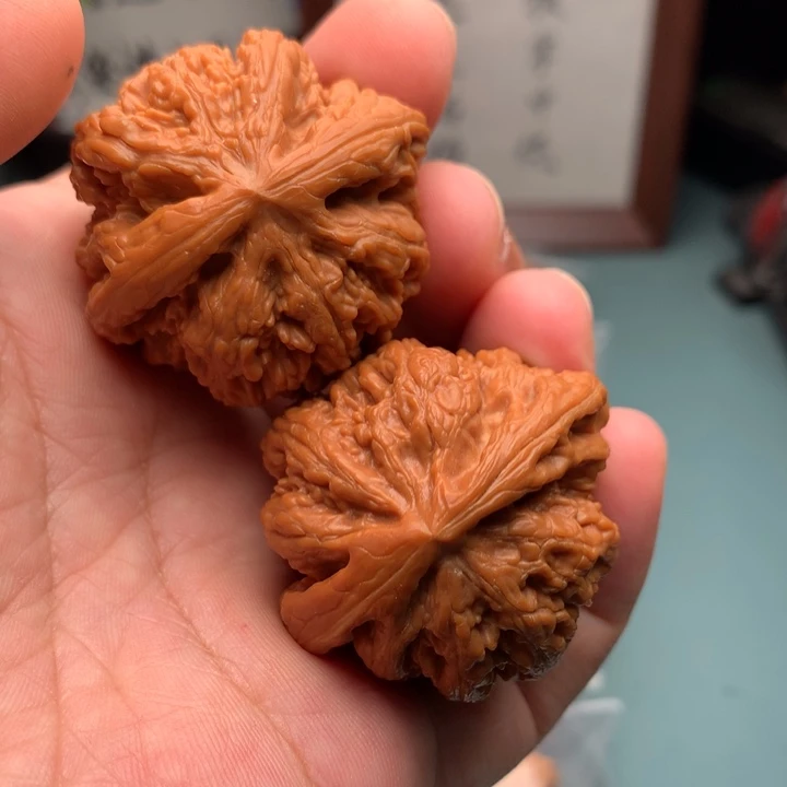 把件文玩核桃4*6粗筋7