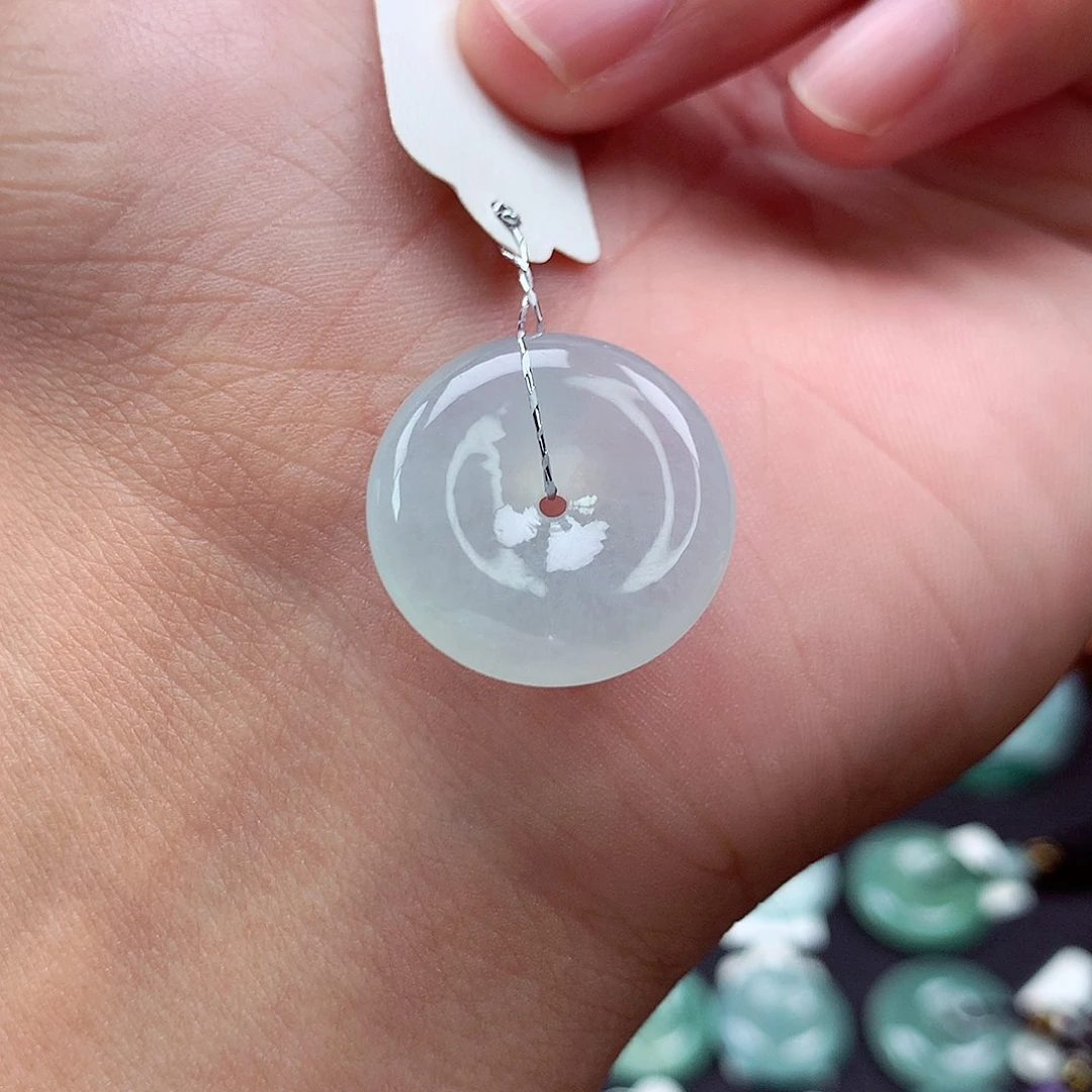 翡翠未镶嵌颈饰39 尺寸20-5.7