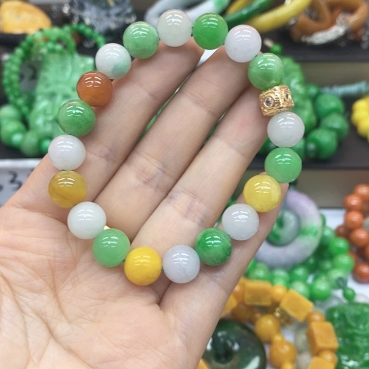 翡翠未镶嵌手链手链47