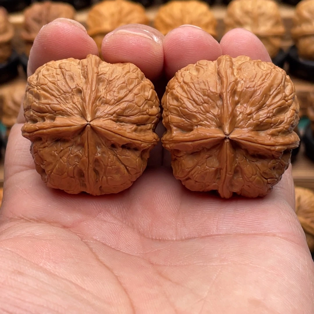 文玩核桃吊坠金蟒四方蟾39尺