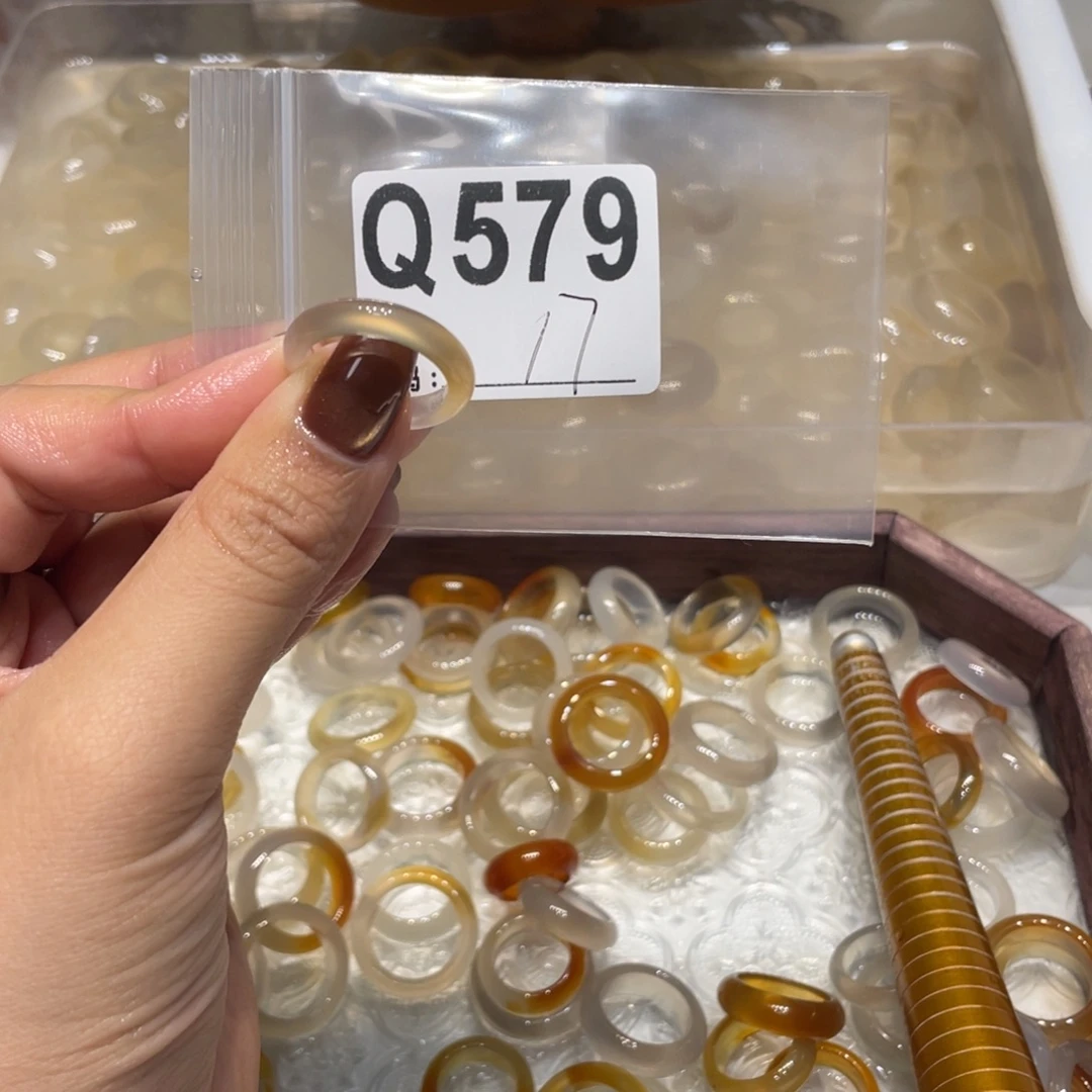 玛瑙/玉髓未镶嵌戒指579