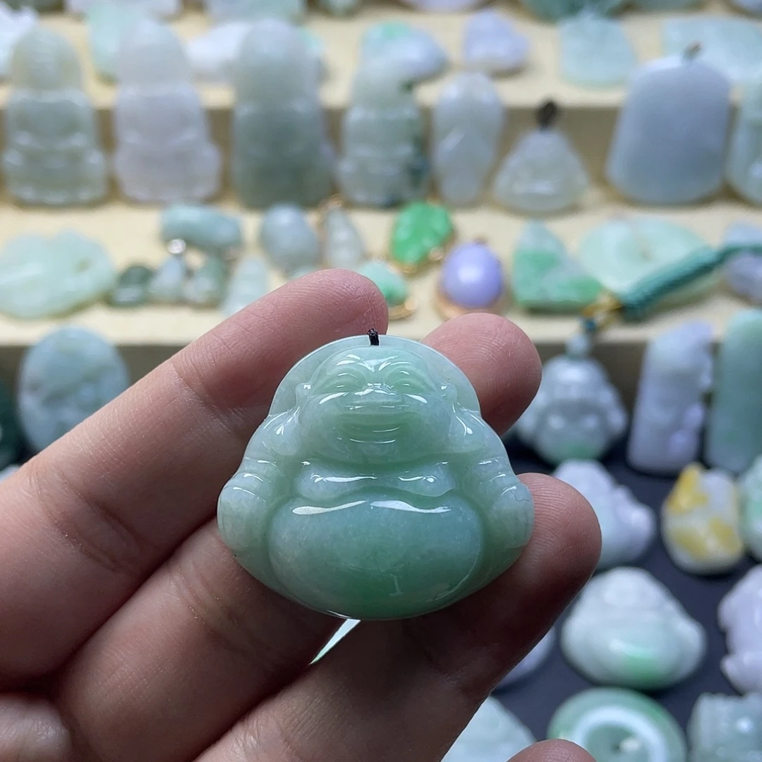 翡翠未镶嵌颈饰纯天然翡翠