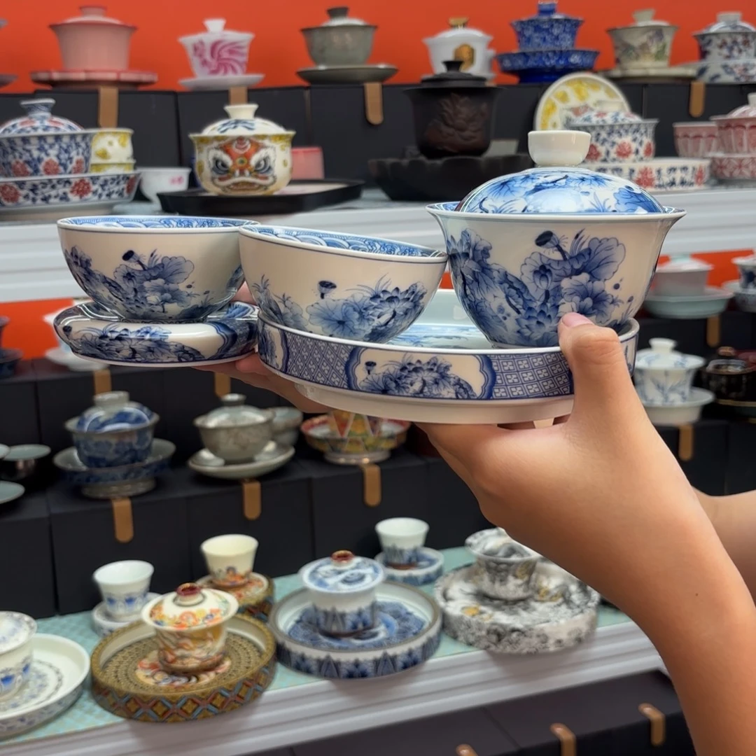 盖碗也可以很漂亮啊茶具