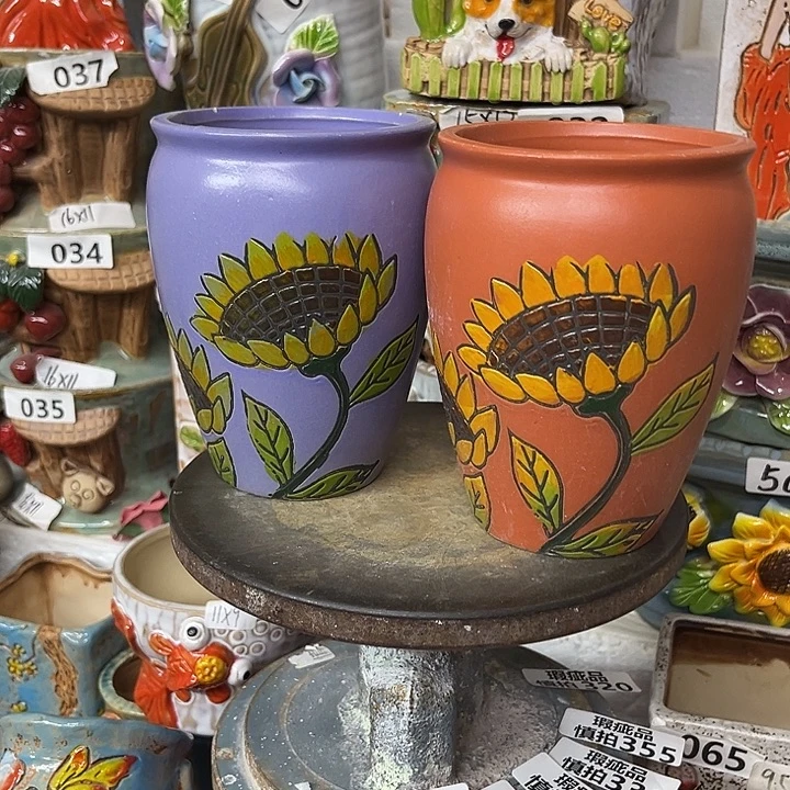 粗陶材质多肉花盆