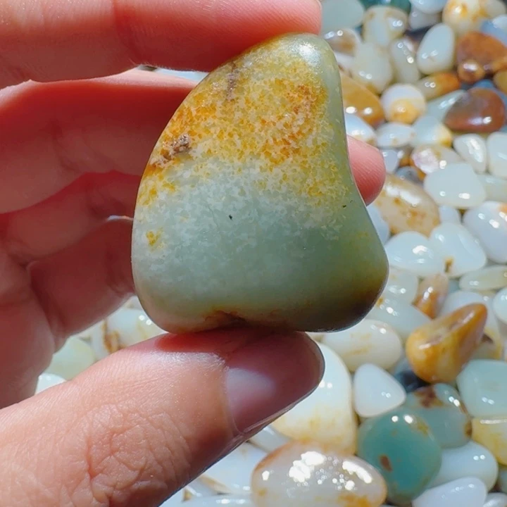 和田玉未镶嵌挂件27克