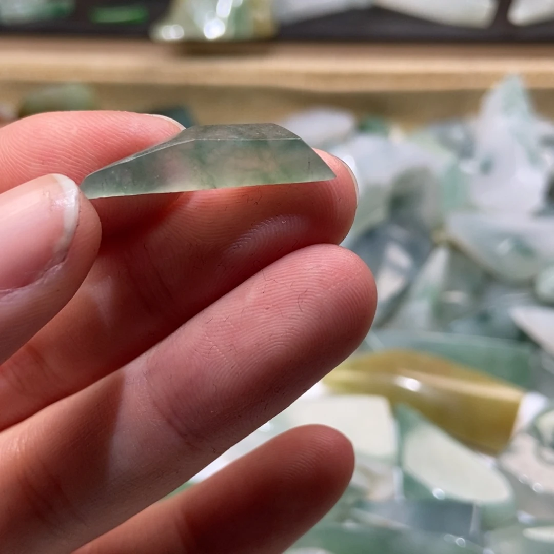 定制翡翠未镶嵌卡*随性